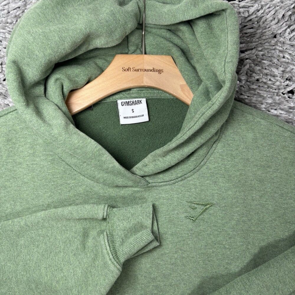 Gymshark Rest Day Sweats Hoodie Womens Small Green Activewear Training Gym Run